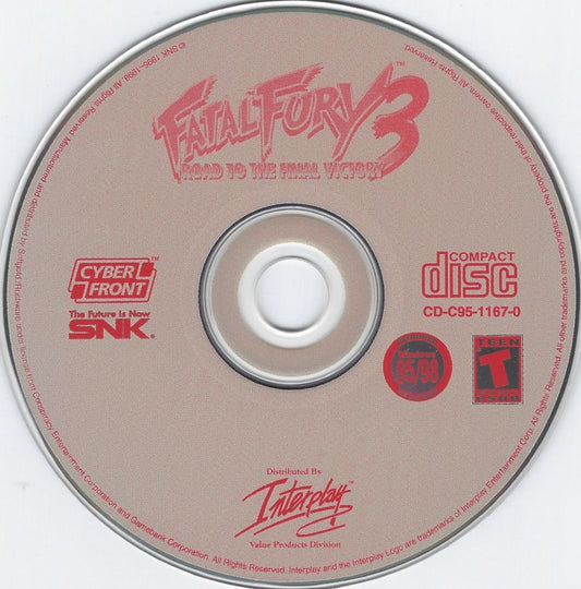 Fatal Fury 3 Road to the Final Victory Microsoft Windows PC CD-PC Gamez USA