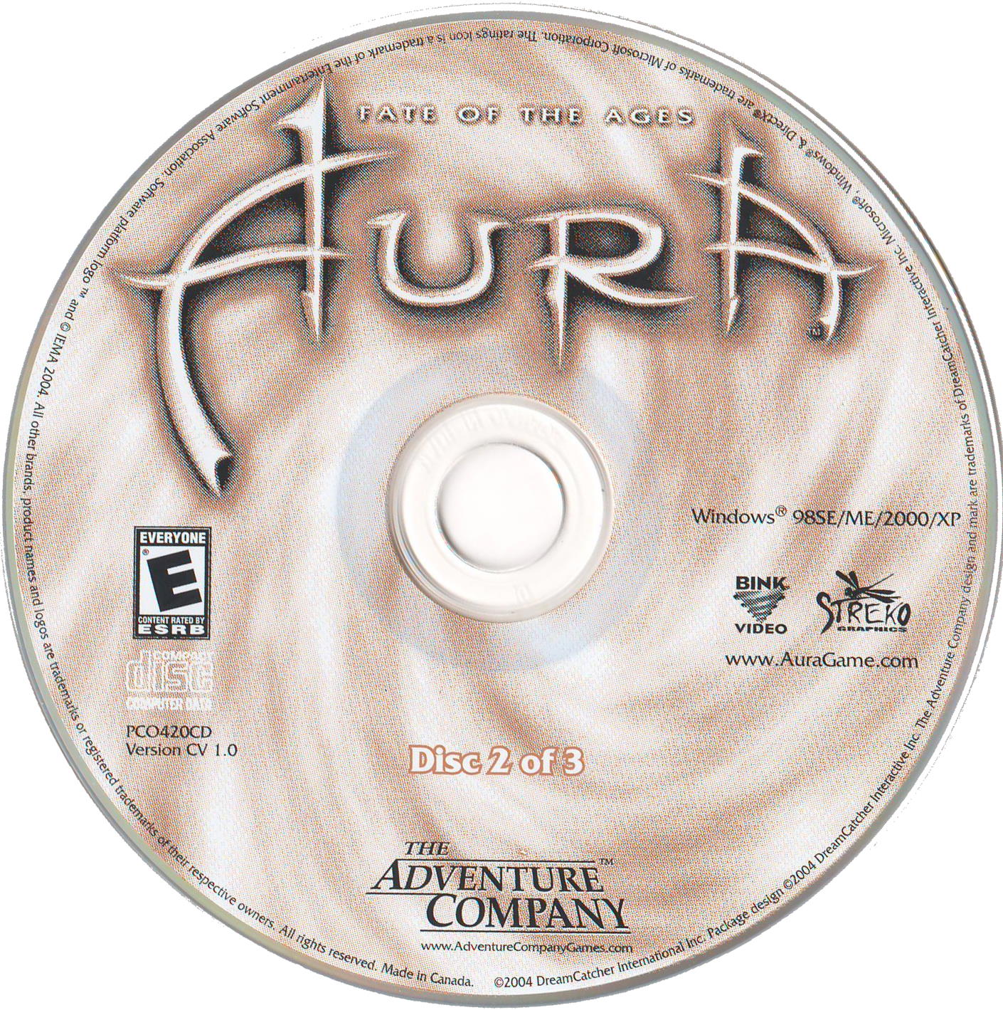 Aura Fate Of The Ages Disc 1-3 Microsoft Windows PC CD-PC Gamez USA