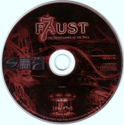 Faust Seven Games of the Soul Disc 1-4 Microsoft Windows PC CD-PC Gamez USA