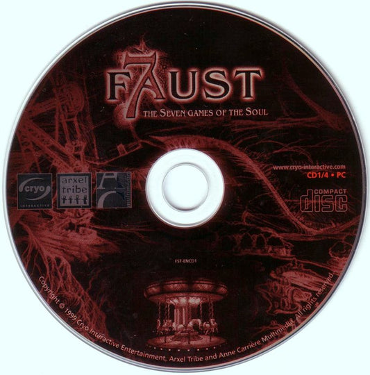 Faust Seven Games of the Soul Disc 1-4 Microsoft Windows PC CD-PC Gamez USA