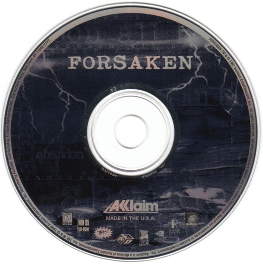 Forsaken 1998 Microsoft Windows PC CD Probe Acclaim-PC Gamez USA