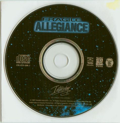 Fragile Allegiance Microsoft Windows PC CD-PC Gamez USA