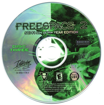 Freespace 2 (Sci-Fi Sim of the Year Edition) Disc 1-3 Microsoft Windows PC CD-PC Gamez USA