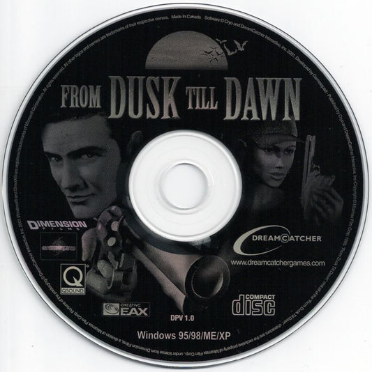 From Dusk Till Dawn 2001 Microsoft Windows PC CD Cryo Dreamcatcher GameSquad-PC Gamez USA