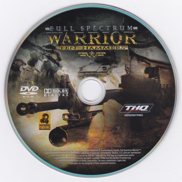 Full Spectrum Warrior Ten Hammers Microsoft Windows PC DVD by PC Gamez USA