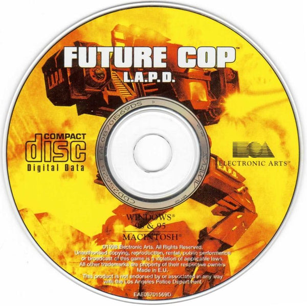 Future Cop: L.A.P.D. 1998 Microsoft Windows PC CD EA Electronic Arts Dice-PC Gamez USA
