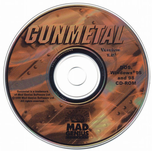 GUNMETAL Microsoft Windows PC CD-PC Gamez USA