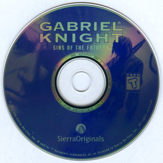 Gabriel Knight Sins of the Fathers Microsoft Windows PC CD-PC Gamez USA