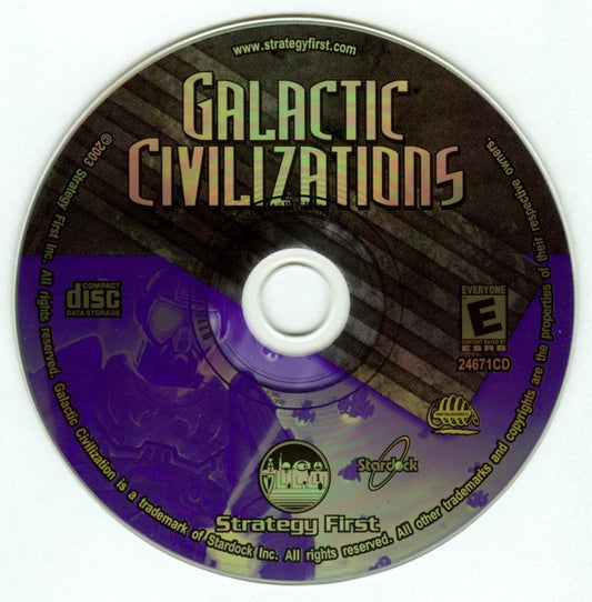 Galactic Civilizations Microsoft Windows PC CD-PC Gamez USA