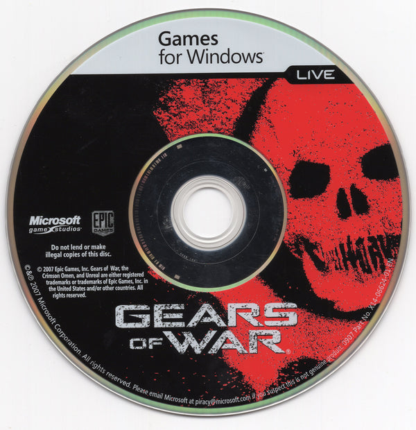 GEARS OF WAR Microsoft Windows PC DVD by PC Gamez USA