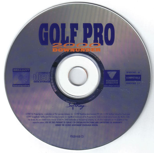 SoftKey Golf Pro 2000 Downunder Microsoft Windows PC CD-PC Gamez USA