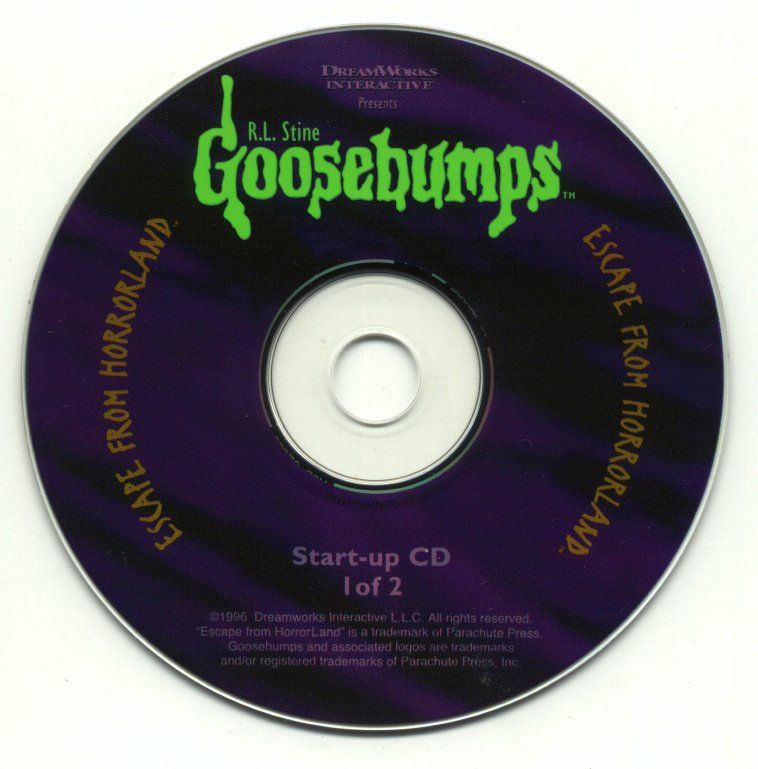 Goosebumps Escape from Horrorland Disc 1-2 Microsoft Windows PC CD-PC Gamez USA
