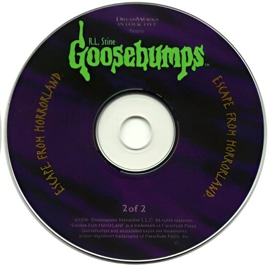 Goosebumps Escape from Horrorland Disc 1-2 Microsoft Windows PC CD-PC Gamez USA