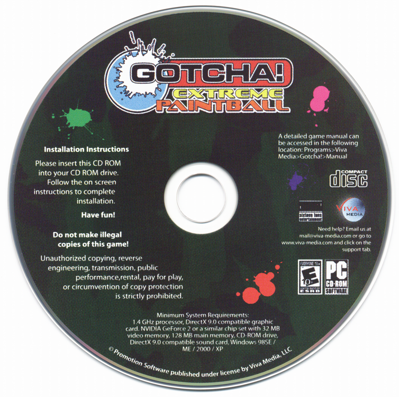 Gotcha Extreme Paintball Microsoft Windows PC CD-PC Gamez USA