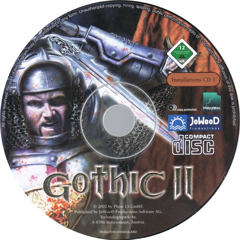 Gothic II Gold Edition Disc 1-3 Microsoft Windows PC CD-PC Gamez USA