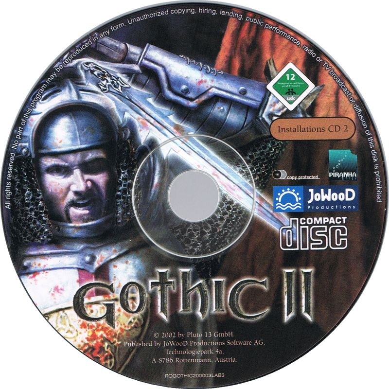 Gothic II Gold Edition Disc 1-3 Microsoft Windows PC CD-PC Gamez USA