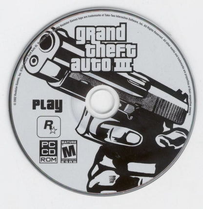 Grand Theft Auto III GTA 3 2001 Microsoft Windows PC CD Rockstar DMA-PC Gamez USA