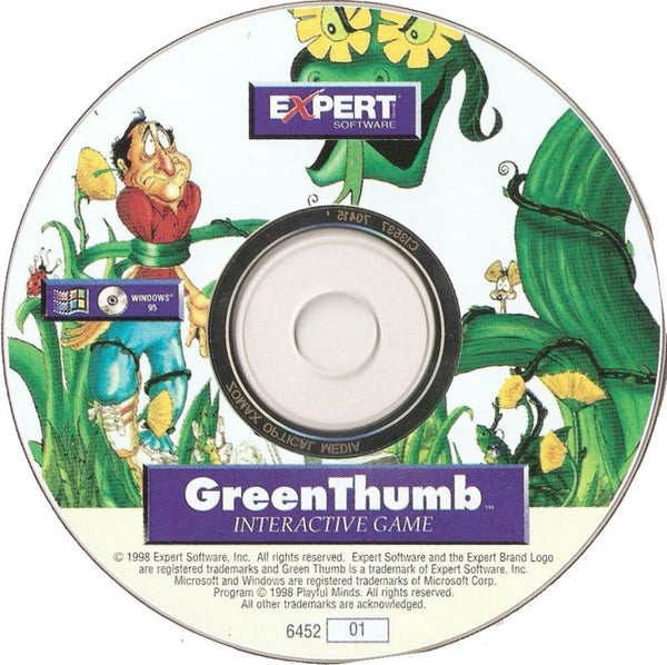 Green Thumb Cards Microsoft Windows 3.X CD by PC Gamez USA