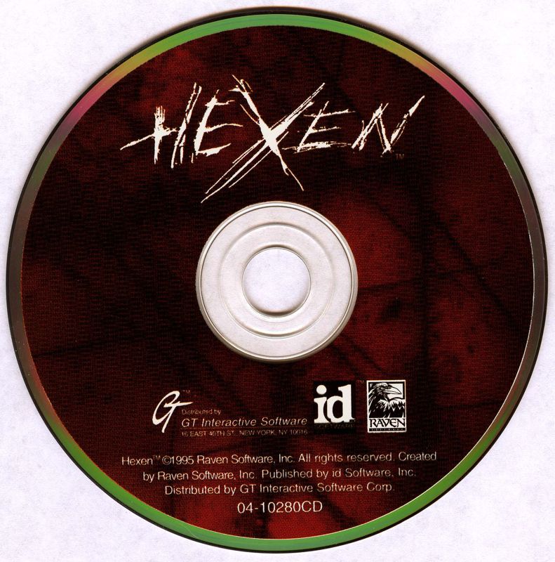 Hexen Beyond Heretic 1995 Microsoft Windows PC CD MS-DOS Raven iD GT Interactive-PC Gamez USA