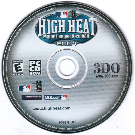 High Heat Major League Baseball 2004 Microsoft Windows PC CD-PC Gamez USA