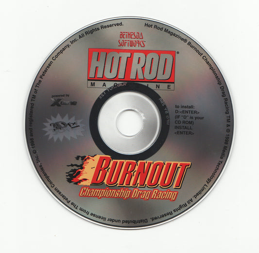 Burnout Championship Drag Racing Microsoft Windows PC CD-PC Gamez USA