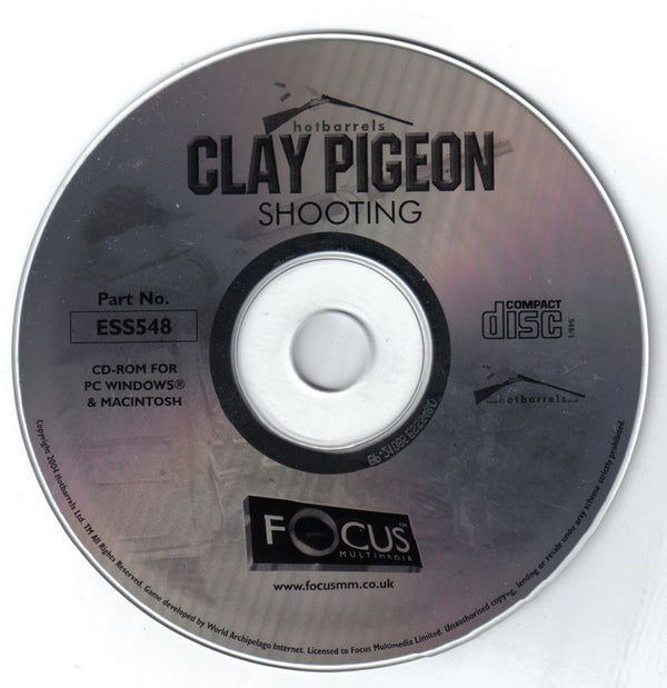 Hotbarrels Clay Pigeon Shooting Microsoft Windows PC CD by PC Gamez USA