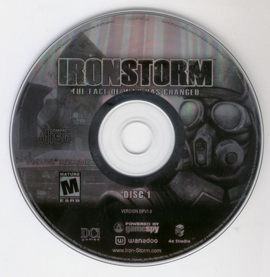 IRON STORM Disc 1-2 Microsoft Windows PC CD-PC Gamez USA