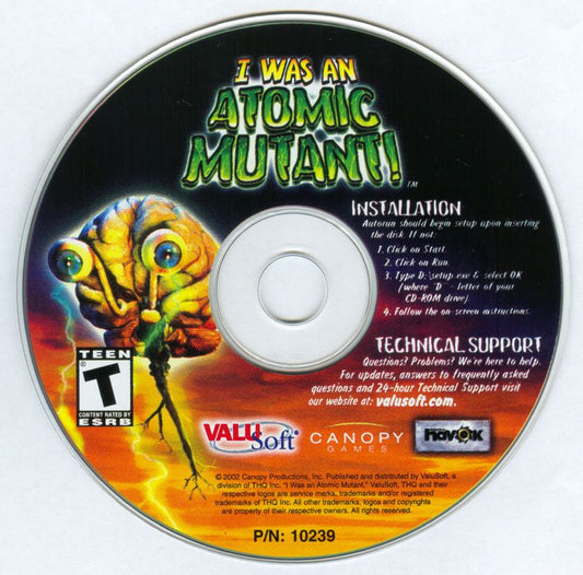 I Was An Atomic Mutant Microsoft Windows PC CD-PC Gamez USA