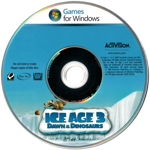 Ice Age 3 Dawn of the Dinosaurs Microsoft Windows PC DVD by PC Gamez USA