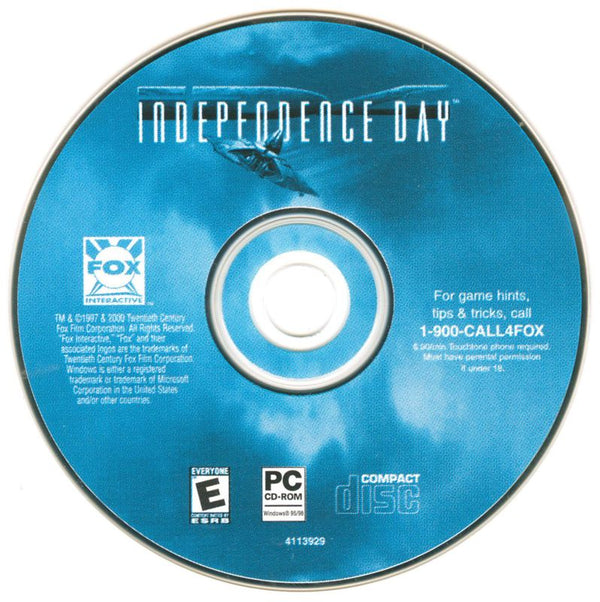 Independence Day Microsoft Windows PC CD-PC Gamez USA