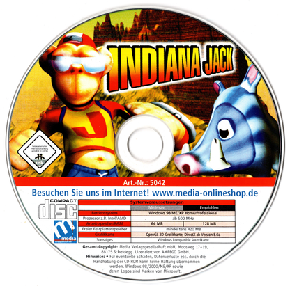 Indiana Jack Microsoft Windows PC CD-PC Gamez USA