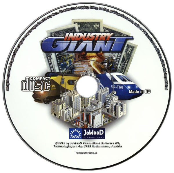 Industry Giant Microsoft Windows PC CD-PC Gamez USA
