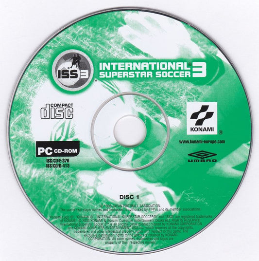 International Superstar Soccer 3 Disc 1-2 Microsoft Windows PC CD-PC Gamez USA