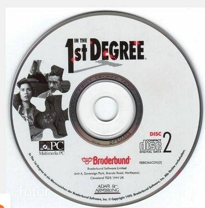 In the 1st Degree Disc 1-2 Microsoft Windows PC CD-PC Gamez USA