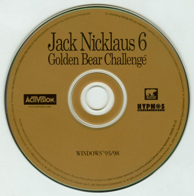 Jack Nicklaus 6 Golden Bear Challenge Microsoft Windows PC CD-PC Gamez USA