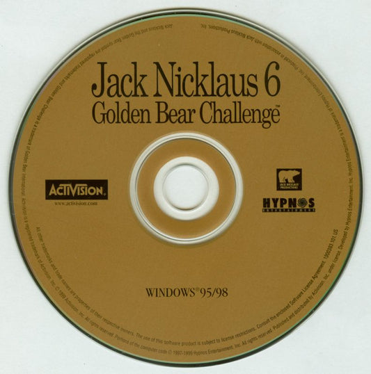 Jack Nicklaus 6 Golden Bear Challenge Microsoft Windows PC CD-PC Gamez USA