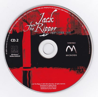 Jack the Ripper Disc 1-2 Microsoft Windows PC CD-PC Gamez USA