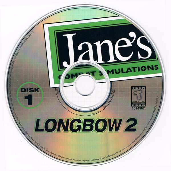 Jane's Combat Simulations - Longbow 2 Disc 1-2 Microsoft Windows PC CD-PC Gamez USA