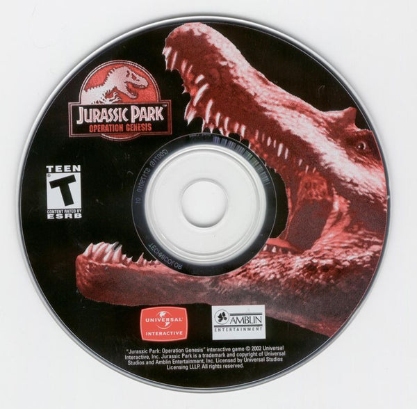 Jurassic Park Operation Genesis Microsoft Windows PC CD-PC Gamez USA
