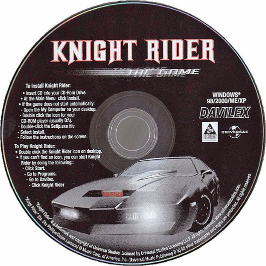 Knight Rider The Game Microsoft Windows PC CD-PC Gamez USA