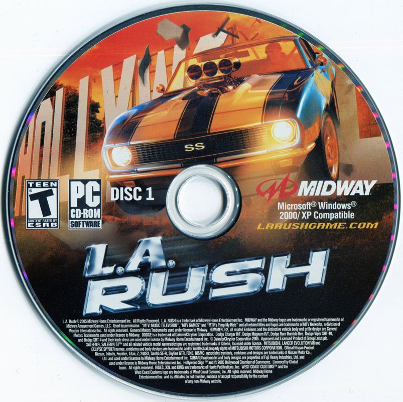 L.A. Rush Racing Game Disc 1-2 for Windows PC – PC Gamez USA