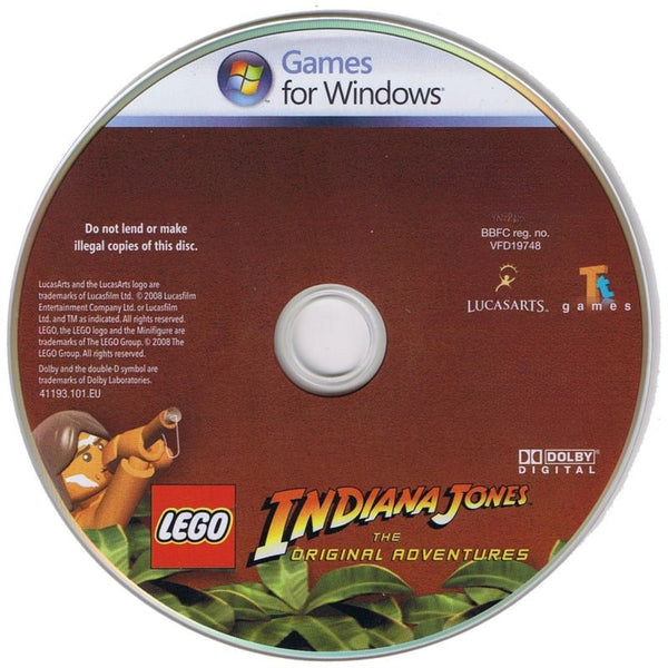 LEGO Indiana Jones The Original Adventures Microsoft Windows PC DVD by PC Gamez USA