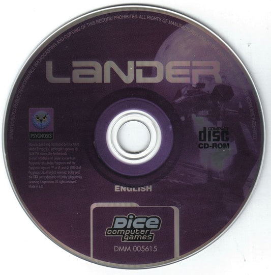 Lander Microsoft Windows PC CD-PC Gamez USA