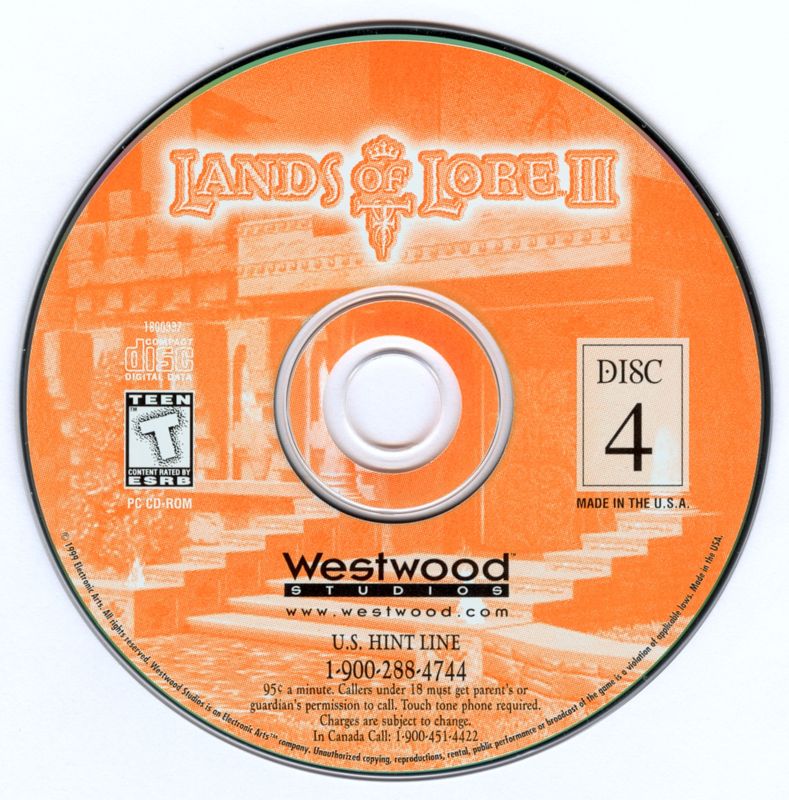 Lands Of Lore III Disc 1-4 Microsoft Windows PC CD-PC Gamez USA