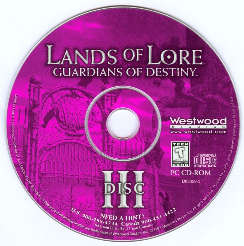 Lands of Lore Guardians of Destiny Disc 1-4 Microsoft Windows PC CD-PC Gamez USA