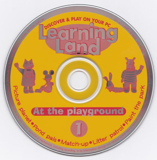Learning Land 1 - At the Playground Microsoft Windows PC CD-PC Gamez USA