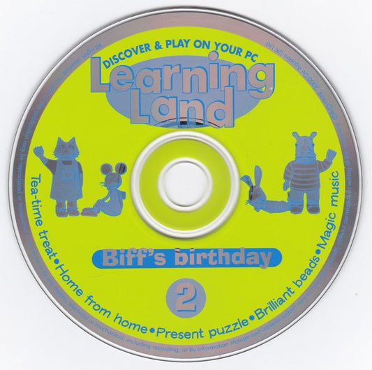Learning Land 2 - Biff's Birthday Microsoft Windows PC CD-PC Gamez USA