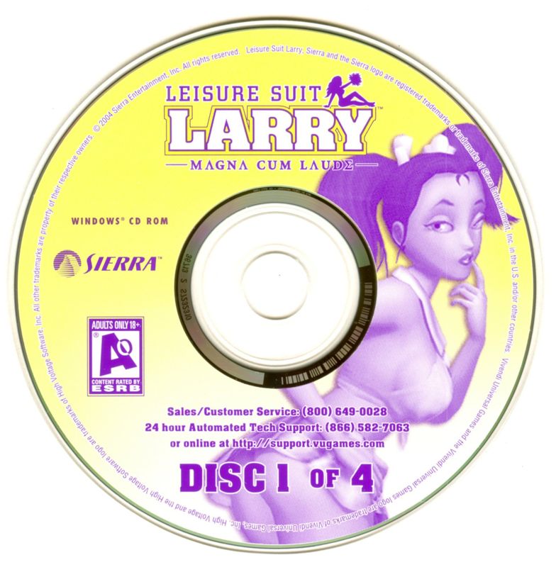 Leisure Suit Larry - Magna Cum Laude Disc 1-4 Microsoft Windows PC CD-PC Gamez USA