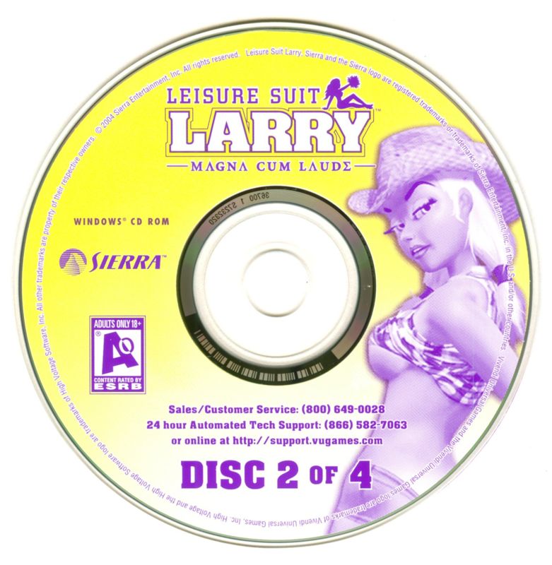 Leisure Suit Larry - Magna Cum Laude Disc 1-4 Microsoft Windows PC CD-PC Gamez USA