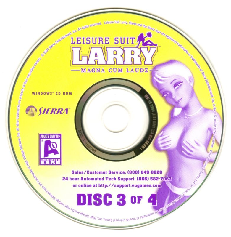 Leisure Suit Larry - Magna Cum Laude Disc 1-4 Microsoft Windows PC CD-PC Gamez USA